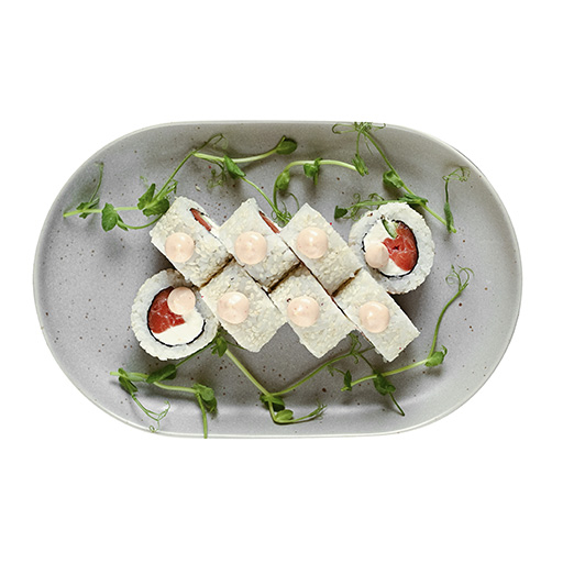 Лосось в кунжуте