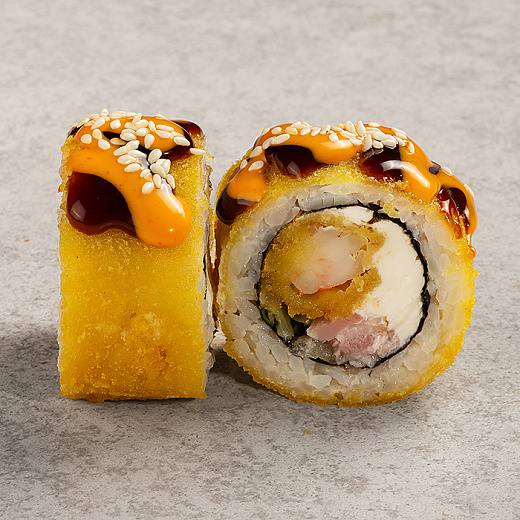 Ролл Темпура с беконом и креветкой Шри Майо